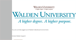 Desktop Screenshot of class.waldenu.edu