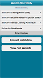 Mobile Screenshot of catalog.waldenu.edu