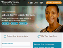 Tablet Screenshot of info.waldenu.edu
